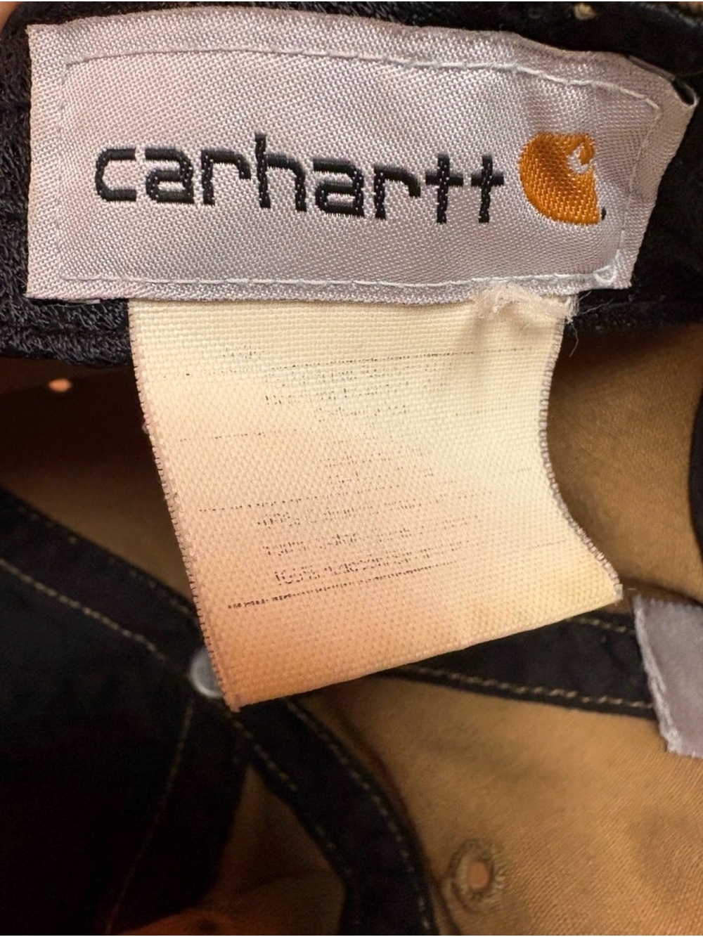 Carhartt Khaki Brown Dad Cap with White Embroidered Logo - Picture 5 of 5